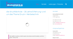 Desktop Screenshot of die-druckfabrik.de