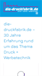 Mobile Screenshot of die-druckfabrik.de